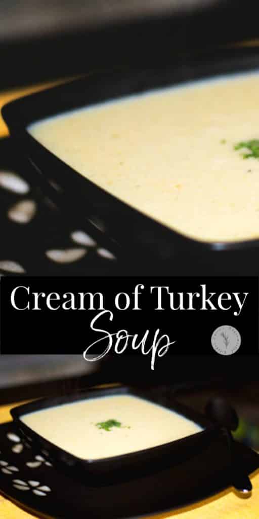 Light and creamy soup using leftover Thanksgiving turkey; then thickened with milk instead of cream for a reduced fat alternative.