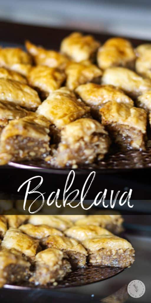 Baklava is a deliciously sweet pastry layered with phyllo dough, chopped nuts, then topped with syrup or honey. Try them for yourself!