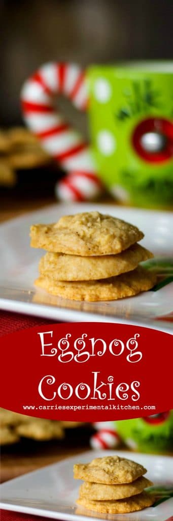 Eggnog cookies