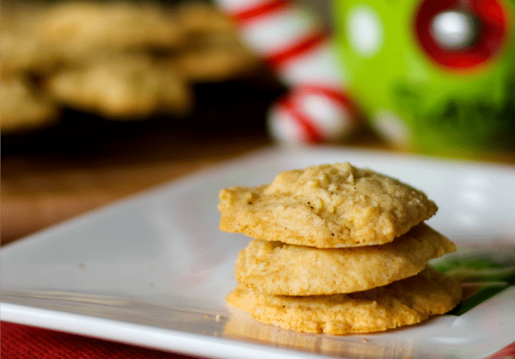 A close up of Eggnog Cookies