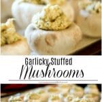 A bunch of different types of food, with Stuffed mushrooms and Fresh Thyme