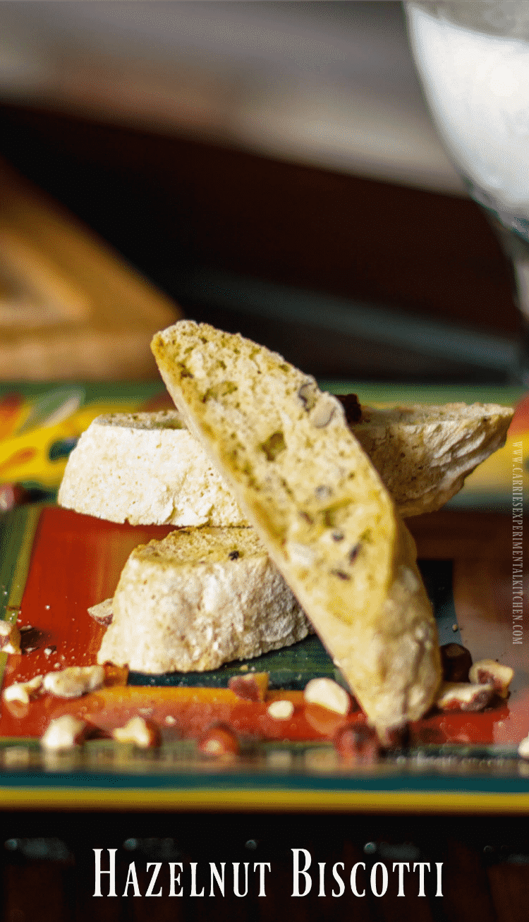 A close up of Hazelnut Biscotti