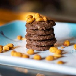Honey Roasted Peanut Cookies on a plate