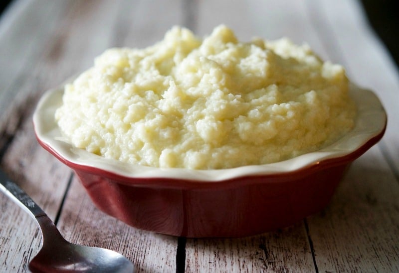 Roasted Garlic Mashed Cauliflower