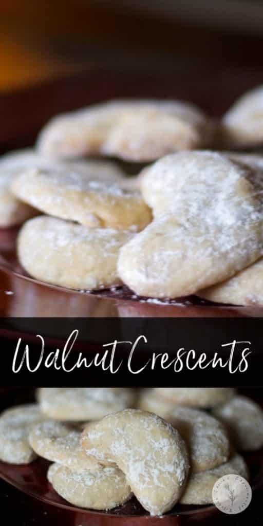 These rich, buttery Walnut Crescents are my all time favorite Christmas cookie. They're simple to make and never disappoint.