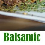 Super simple and delicious, this Homestyle Balsamic Meatloaf made with extra lean ground beef is a tasty weeknight dinner idea.