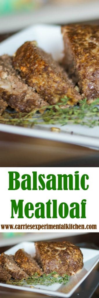 Super simple and delicious Balsamic Meatloaf made with extra lean ground beef is a tasty weeknight dinner idea.