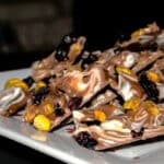 Entertaining guests last minute? Try making this quick and easy Blueberry Pistachio Chocolate Bark for dessert.