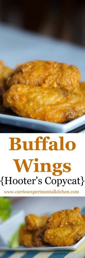 Make the infamous Hooter's Buffalo Wings at home with a few simple ingredients. Perfect for game day snacking too! 