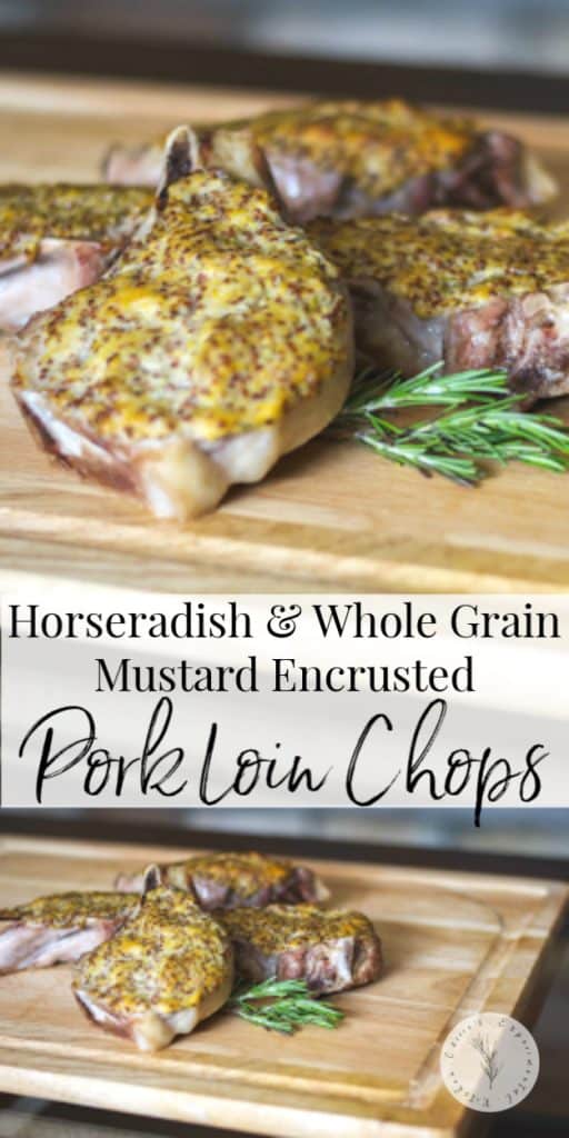 Horseradish and Mustard Encrusted Pork Chops