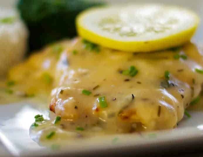 Chicken in a Lemon Butter Sauce