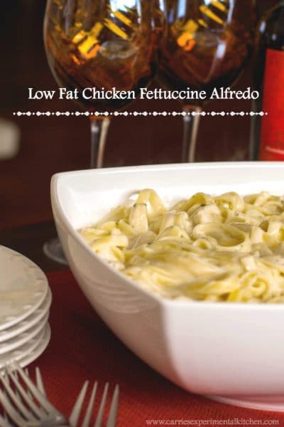 Low Fat Chicken Fettuccini Alfredo
