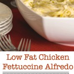 Try making one of your favorite meals a little healthier, without losing the flavor with this Low Fat Chicken Fettuccine Alfredo.