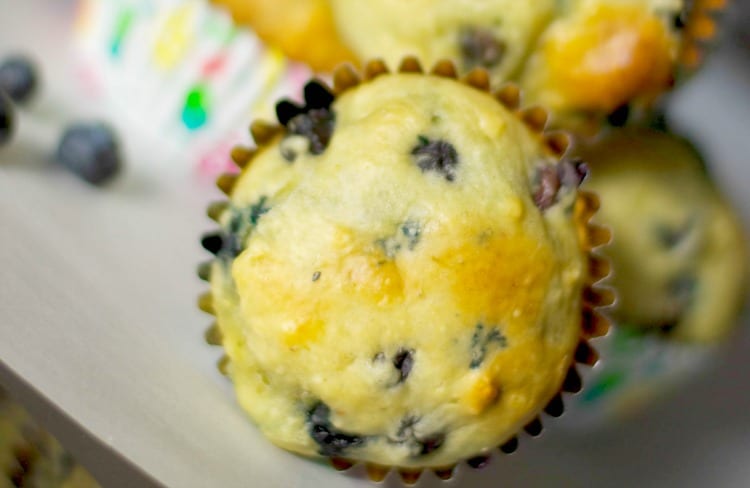 Low Fat Blueberry Muffins