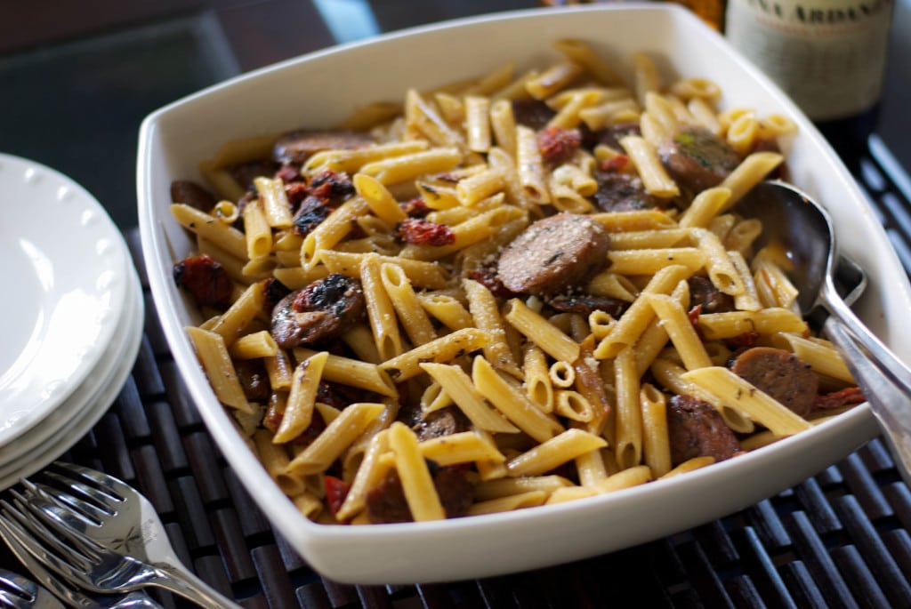 Pasta with Sausage and Sun Dried Tomatoes