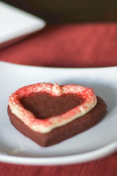 Red Velvet Sugar Cookies topped with a homemade Cream Cheese Frosting make a special treat for loved ones any time of year.