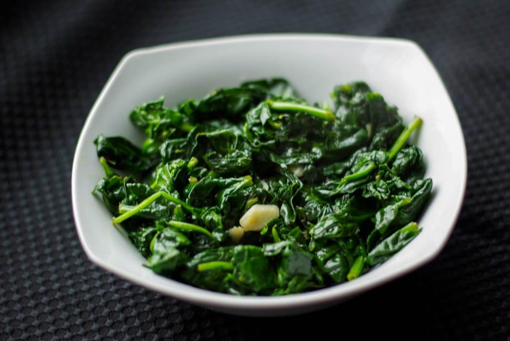 Sautéed Fresh Spinach with Garlic