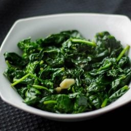 Sautéed Fresh Spinach with Garlic