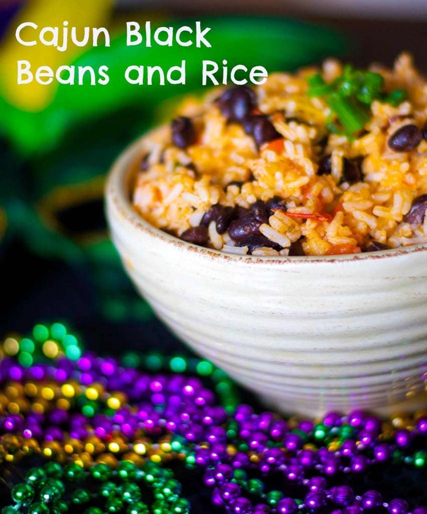 Cajun Black Beans and Rice is a tasty side dish made with beans, vegetables, rice and hot sauce to give it a little kick. 