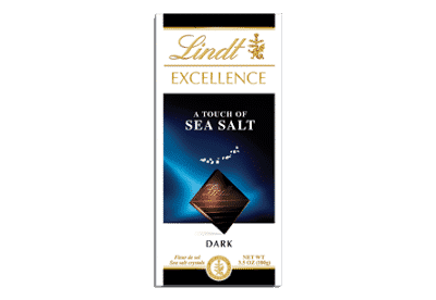 Lindt sea salt chocolate bar