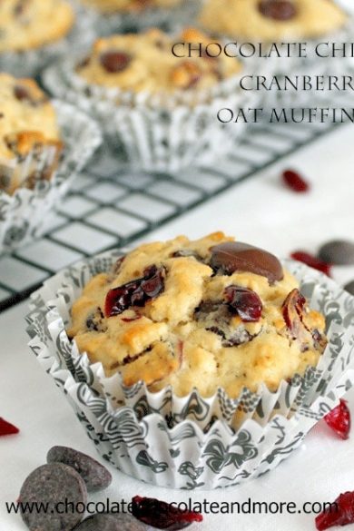 Chocolate Chip Cranberry Muffin-Chocolate Chocolate and more