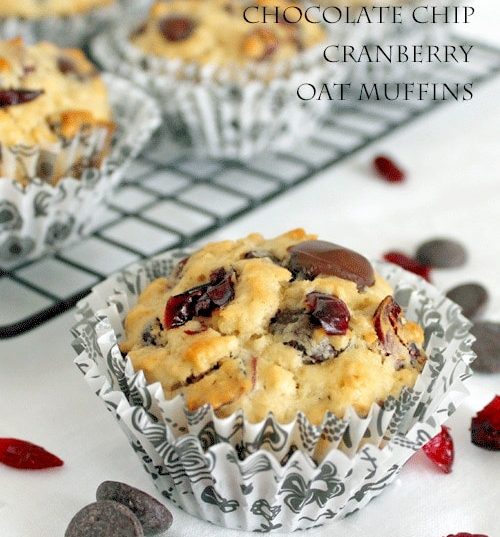 Chocolate Chip Cranberry Muffin-Chocolate Chocolate and more