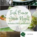 Celebrate St. Patrick's day with some green colored recipes or host an Irish Bunco game night including table cards and score card printables. 