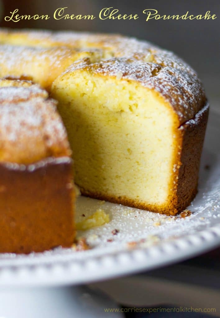 Lemon Cream Cheese Poundcake is deliciously moist cake that goes perfectly with a cup of tea for an afternoon snack or eaten for breakfast. 