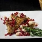 Pan Seared Pork with Pear & Pomegranate Salsa