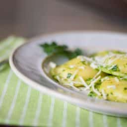 Ravioli with Spinach Pesto