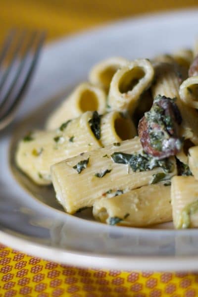 Rigatoni with Portobello Mushrooms