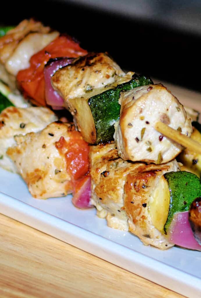 Rosemary Grilled Pork Skewers