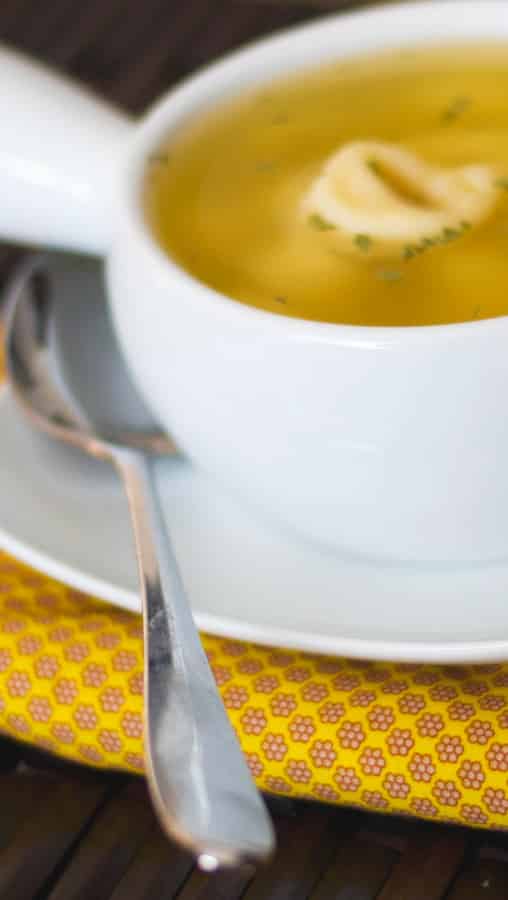 This soup using two ingredients, tortellini and chicken broth is so easy to make, it will become a staple in your home during those cold winter months.