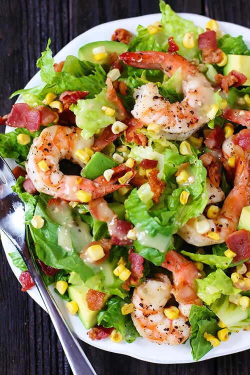 Shrimp Avocado Corn Salad