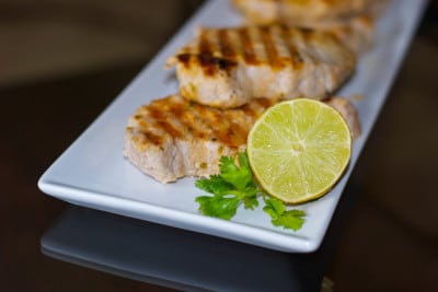 Pork Chops with Lime and Cilantro 