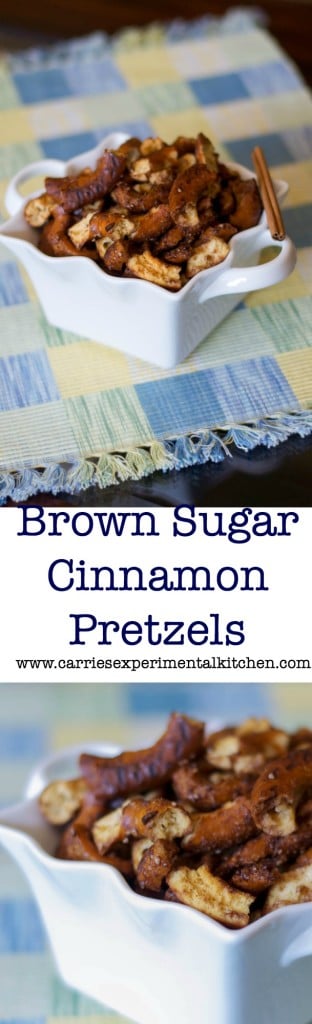 These Brown Sugar and Cinnamon Pretzels are so easy to make at home and have just the right amount of sweet to be called a dessert.