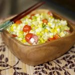 Corn Salad with Honey Wasabi Vinaigrette