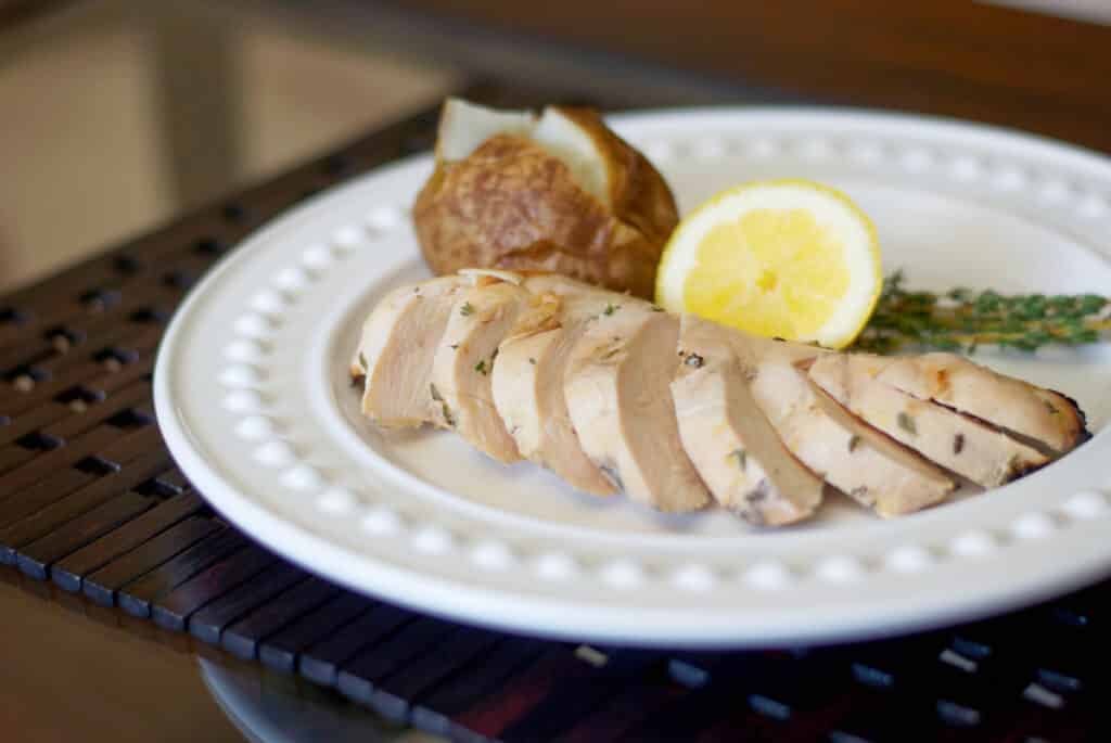 Lemon Thyme Brined Grilled Chicken
