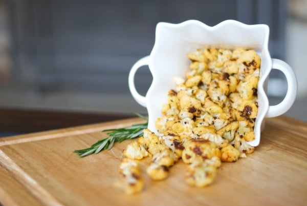 Paprika, Rosemary and Cheese Cauliflower Popcorn Horizontal