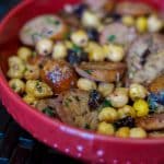 Greek Style Sausage and Chick Peas