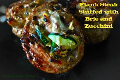 Flank Steak Stuffed with Brie and Zucchini