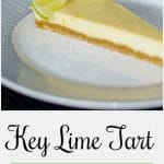 Key Lime Tart made with fresh Key lime juice with a graham cracker crust is so easy to make and is deliciously light and refreshing. 