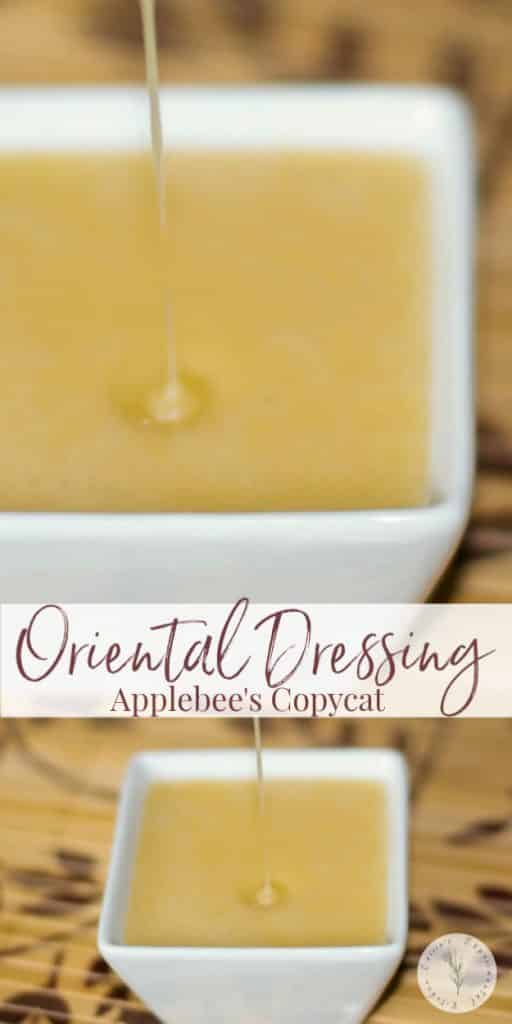 Make Applebee's Oriental Dressing in the comfort of your own home. It's perfect on salad or sandwiches and the family is going to love it!