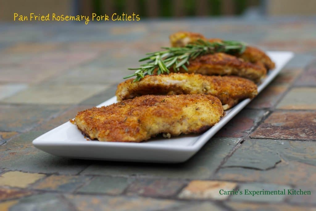 Pan Fried Rosemary Pork Cutlets