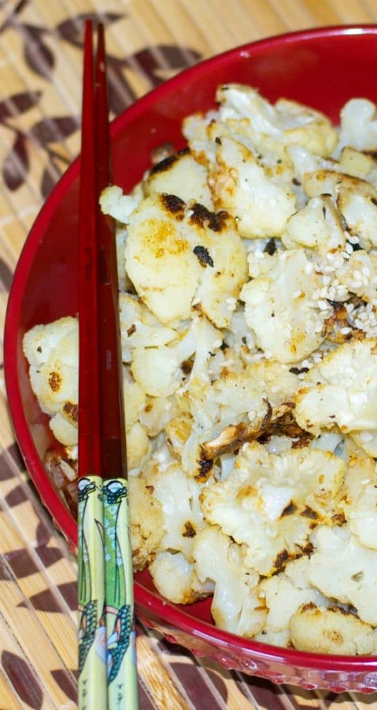 A bowl of Sesame Roasted Cauliflower