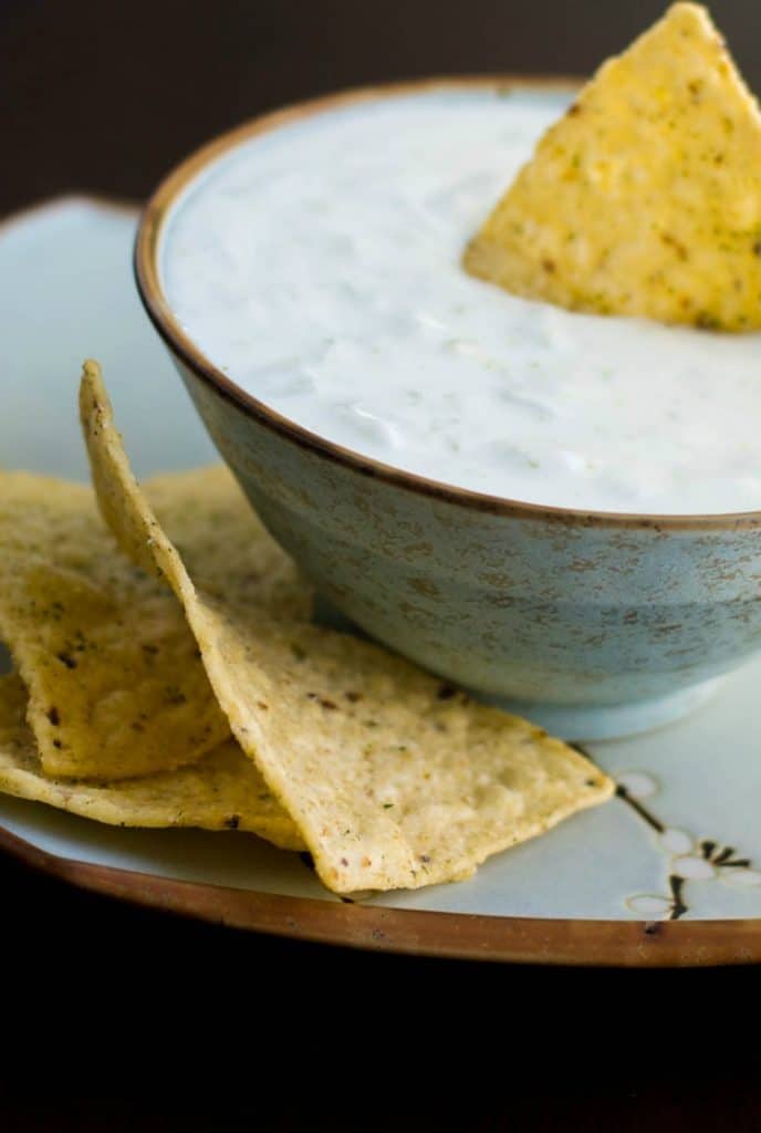 This low fat Cucumber Yogurt Lime Dip is so light and refreshing. Scoop your favorite tortilla chip or place on top of grilled chicken or fish.