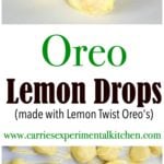 Oreo Lemon Drops collage