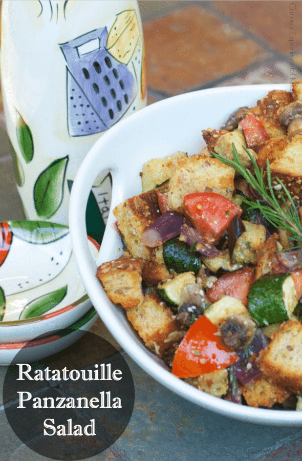 Ratatouille Panzanella Salad | Carrie's Experimental Kitchen