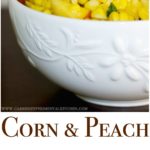 This Corn & Peach Salad is refreshingly light with a hint of sweetness. The perfect use for leftover summer corn on the cob.