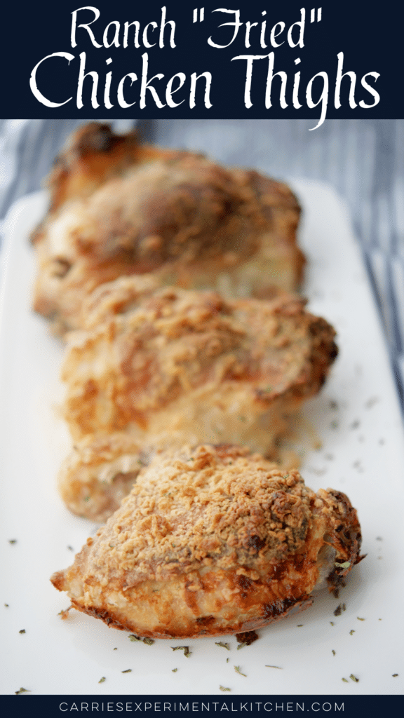 chicken thighs on a white plate